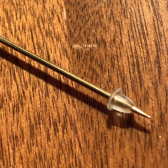 Vintage 80s Theatre masks stick pin brooch - Picture 8 of 8